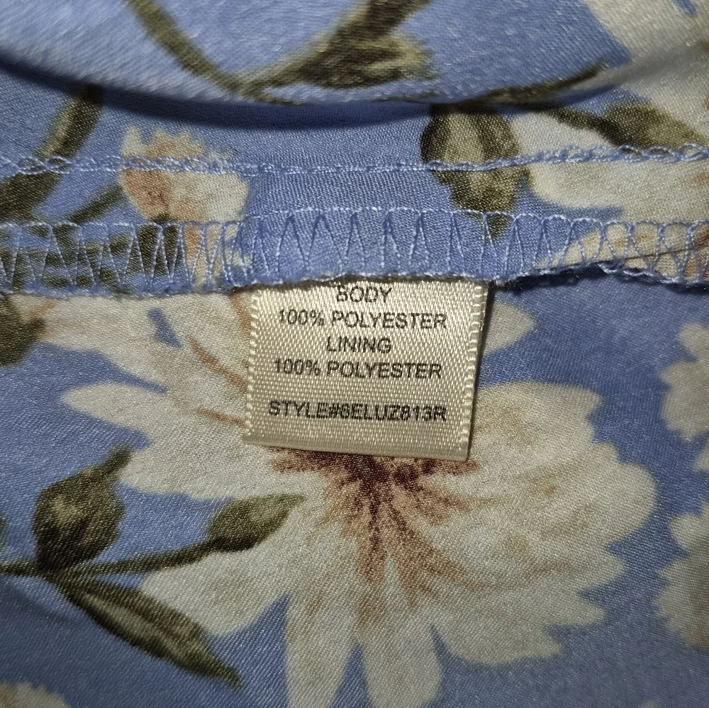 Inspired Hearts NWOT Floral Blue Babydoll Dress - Picture 6 of 6